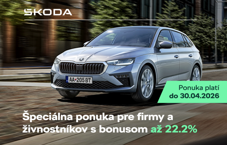 Špeciálna ponuka pre firmy a živnostníkov